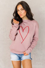 Glitter Heart Sweatshirt