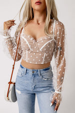 Polka Dot Crop Top