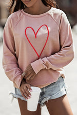 Glitter Heart Sweatshirt