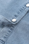 Long Sleeve Denim Mini