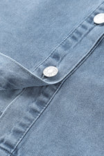 Long Sleeve Denim Mini