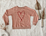 Glitter Heart Sweatshirt