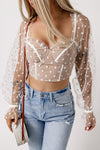 Polka Dot Crop Top
