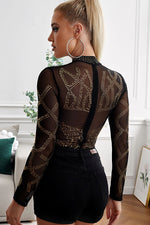 Gold Rhinestone Bodysuit