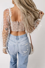 Polka Dot Crop Top