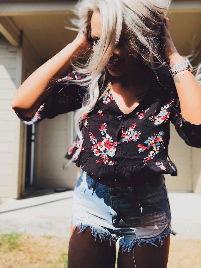 Floral Crop Top