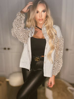 Leopard Denim Jacket