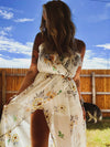 White floral romper