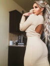 Open Back Sweater Dress