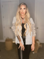 Leopard Denim Jacket
