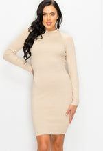 Open Back Sweater Dress