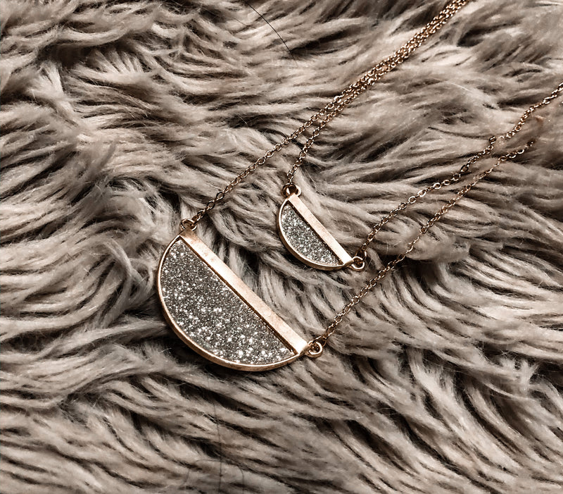Glitter Layered Necklace