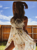 White floral romper