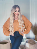 Camel Braided Sweater