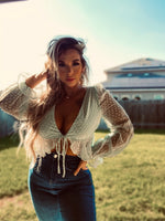 Mint Tie Crop