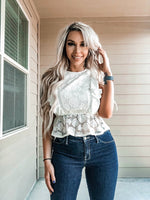 Ruffle Lace Top