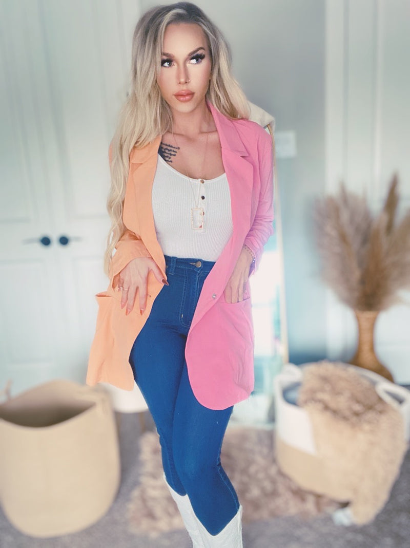 Color Block Blazer