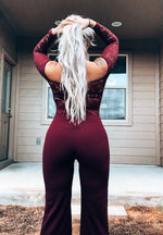 Off the Shoulder Lace Jumpsuit