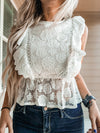 Ruffle Lace Top