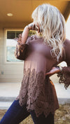 Mocha laced top