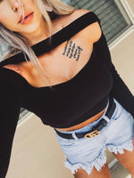 Black Crop Top