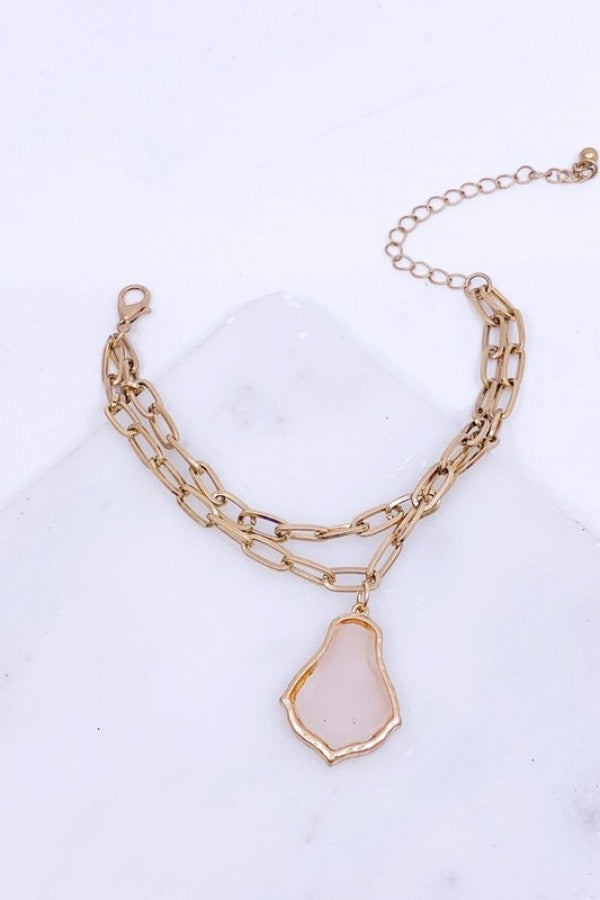 Pink Stone Bracelet