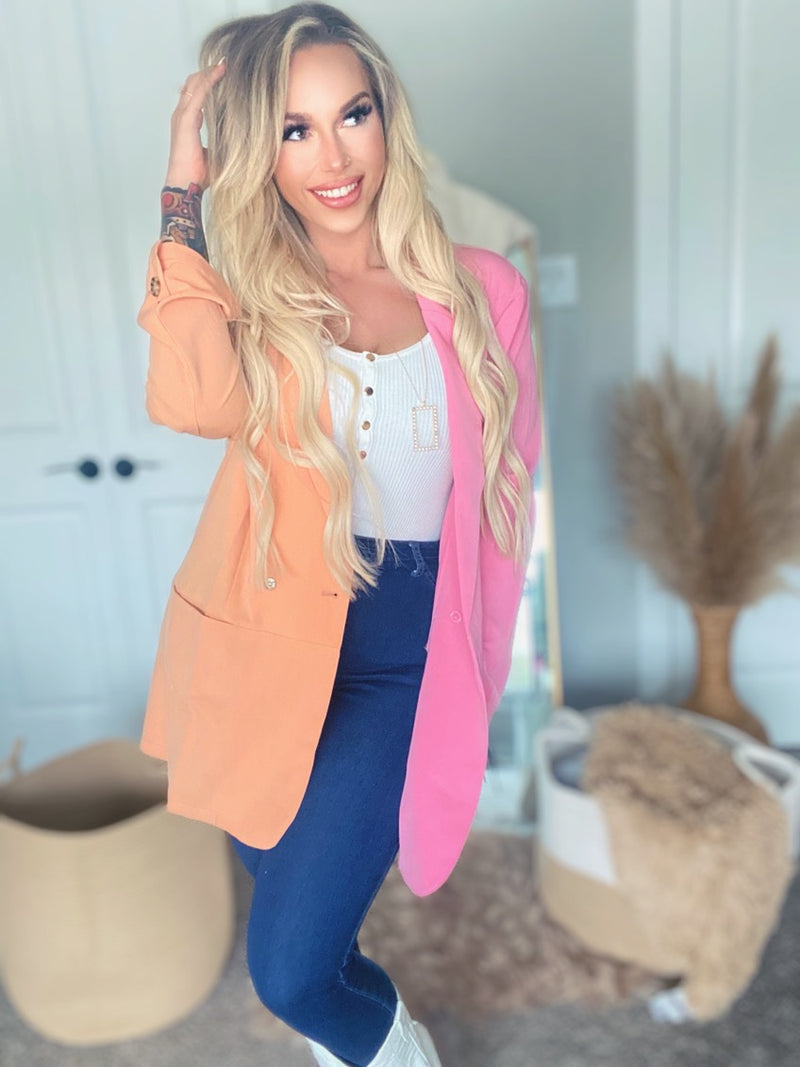 Color Block Blazer