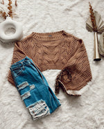 Caramel Crop Sweater